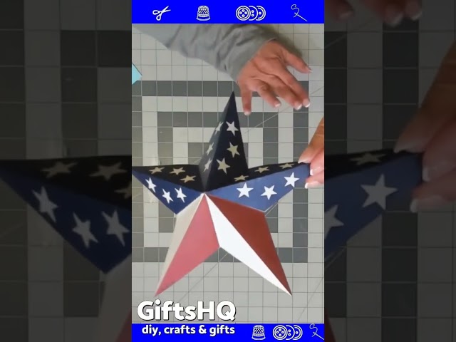 3D Paper Star Ornament