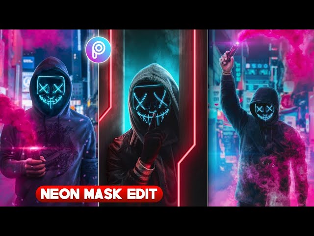 Neon Visual Mask Editing In Picsart App 30 Second Editing By Deepak Creations #Shorts #picsart