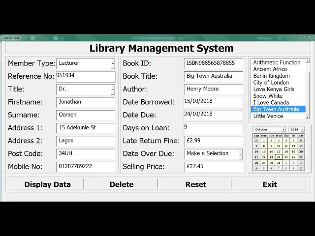 How to Create a Library Management System in Excel - Full Tutorial