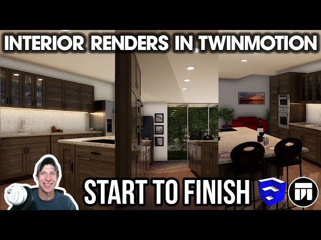 Creating an INTERIOR RENDERING in Twinmotion - Start to Finish Tutorial