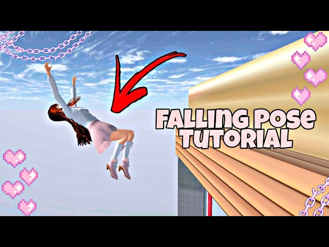 FALLING POSE TUTORIAL | Sakura School Simulator | Gweyc Gaming