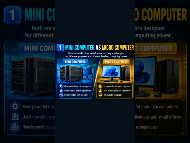 Mini Computer vs Microcomputer | What’s the Difference? | Computer Basics