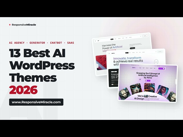 13 Best AI WordPress Themes 2026 – AI-Powered WordPress Templates (Top 8)