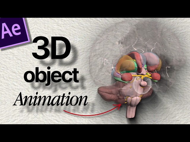 3D Objects Animation In After Effects: (After Effects Tutorial) Advance 3D Renderer