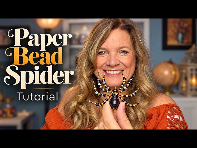 Paper Bead Spider Tutorial Perfect Halloween Craft!
