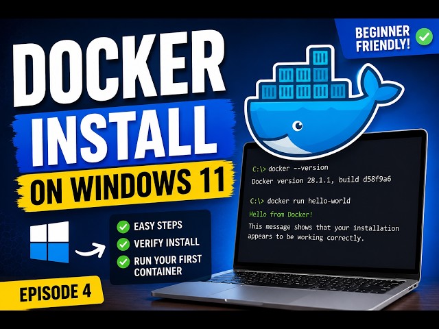 Docker for Beginners on Windows | Install, Setup & First Container Tutorial