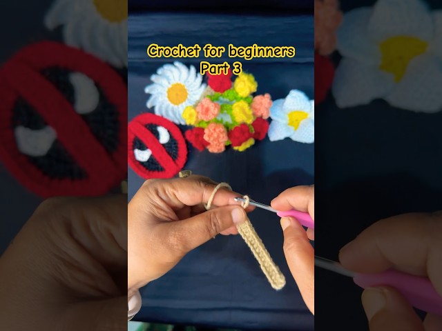 Crochet for beginners - Part 3: Half double crochet. #easycrochet #crochetbeginners #diy #crocheting