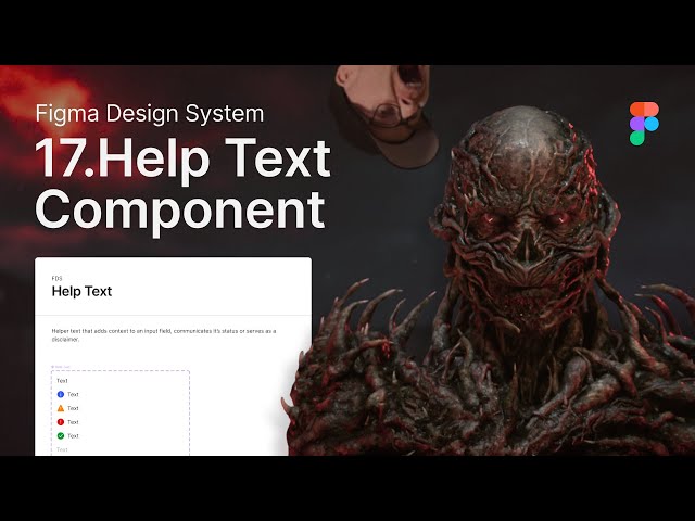Figma Design System: 17 Help Text Component