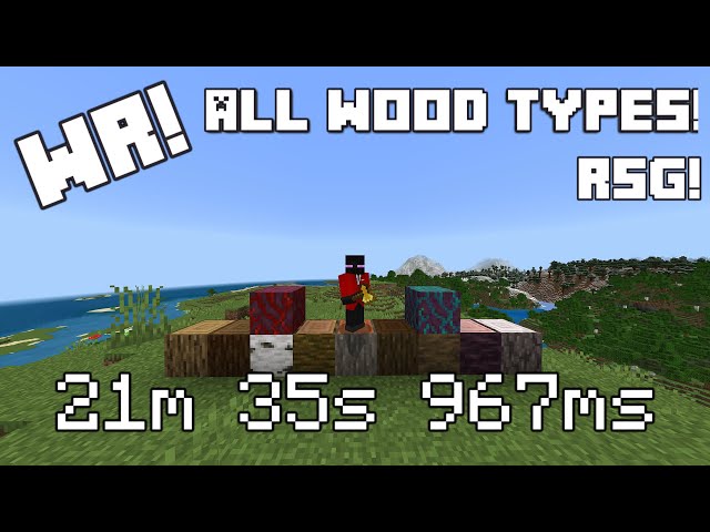 [WR] ALL WOOD TYPES! | V26 RSG Minecraft Bedrock Edition Speedrun