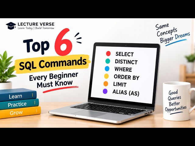 SQL Tutorial for Beginners | SELECT, DISTINCT, WHERE, ORDER BY, LIMIT & ALIAS Explained