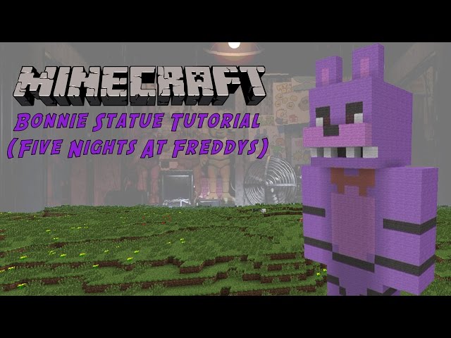 Minecraft Tutorial: Bonnie (Five Nights At Freddy's) Statue