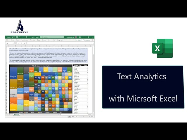How to extract individual words from a string in MS Excel? | How to create word cloud in MS Excel?