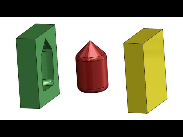 ⚡ SOLIDWORKS TUTORIAL || mold tools || Simple mold design using cavity feature.
