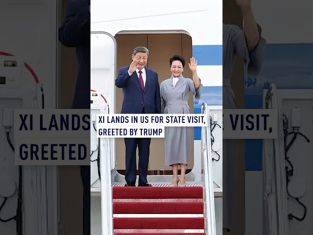 Xi lands in US for state visit, greeted by Trump