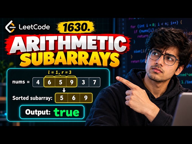 LeetCode 1630 – Arithmetic Subarrays | Java Solution Explained