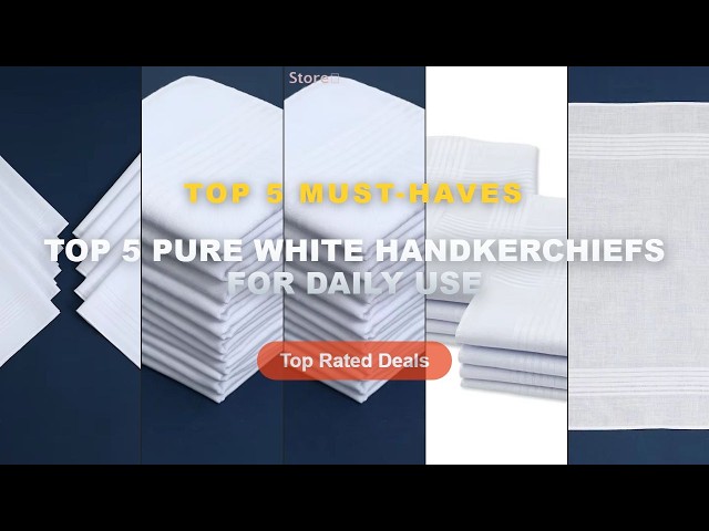 Don't Buy Top 5 Pure White Handkerchiefs For Daily Use Before Watching This! - 6/12Pcs Cotton Handke