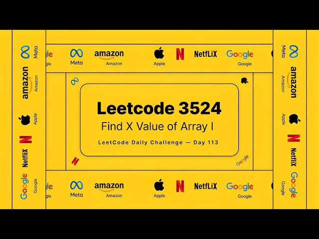 3524. Find X Value of Array I #leetcode #day113 #dailycodingchallenge #faanginterview #python3