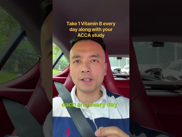 Vitamin B12 will make your ACCA study happier #acca #accafm #passscore