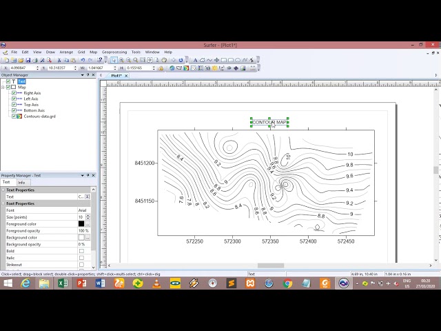 how to make a contour map using surfer