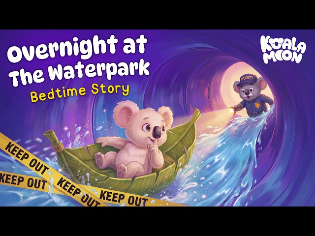 Overnight at the WaterPark 🤫 🛝 Sleepy Bedtime Story for Kids 💤 with Koko The Koala