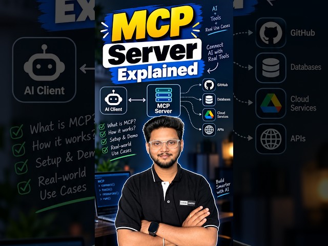 What Is MCP 🤔 Explained Simply ✅ #coding #ai #programming