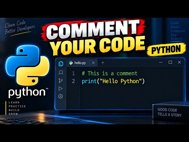 Comments in Python | Python for Beginners #3