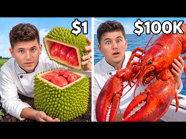 $1 vs $100,000 Exotic Food