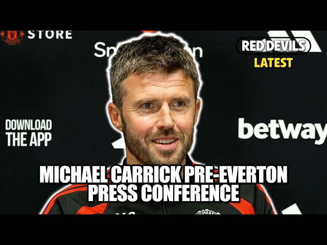 Michael Carrick on Zirkzee, Sesko, Dorgu, transfers and Everton | Everton v Manchester United