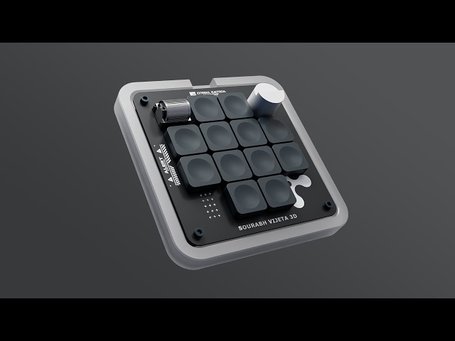How to model a Micro Keyboard In Blender 5.2
