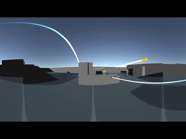 unity3d | 4K 360° Stereoscopic VR Tactical Shooter AI DemoMap_v002