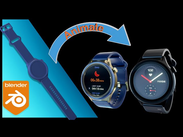 Animating a Watch Strap in Blender (My Process Explained) | Noise Halo 2 Smart Watch