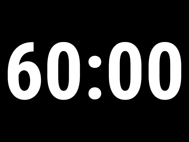 60 Minute Timer with Alarm | No Ads