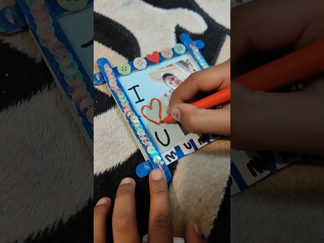 candy craft #popsiclecrafts #photoframe