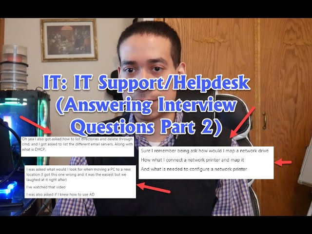 IT: IT Support/Helpdesk Interview Questions