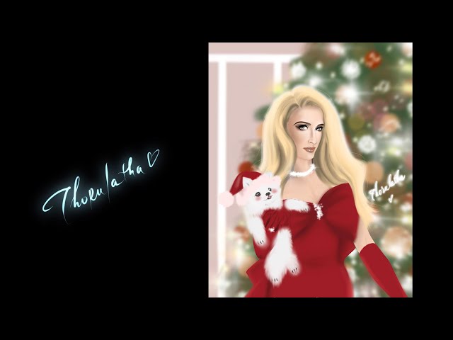 Merry Xmas And Happy New Year -  Drawing Paris Hilton - 3 HOURS WITH MUSIC | THORULATHA