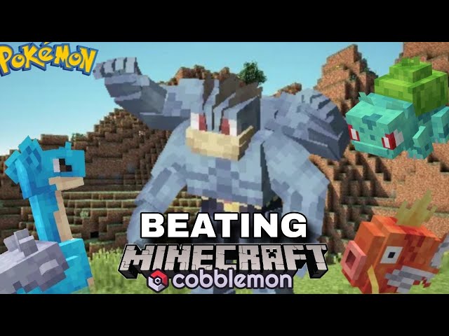 Completing Minecraft Cobblemon on BEDROCK EDITION..!!