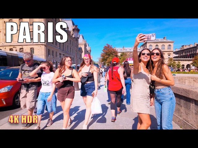 PARIS WALK 🇫🇷 Île Saint-Louis, Île de la Cité to Châtelet – September Walking Tour [4K HDR]