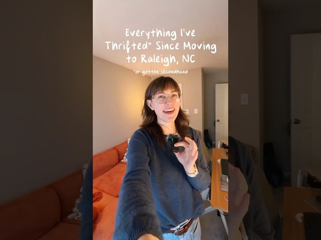 Everything I’ve thrifted (or gotten second-hand) since moving to Raleigh, NC 🛍️ #thrifthaul