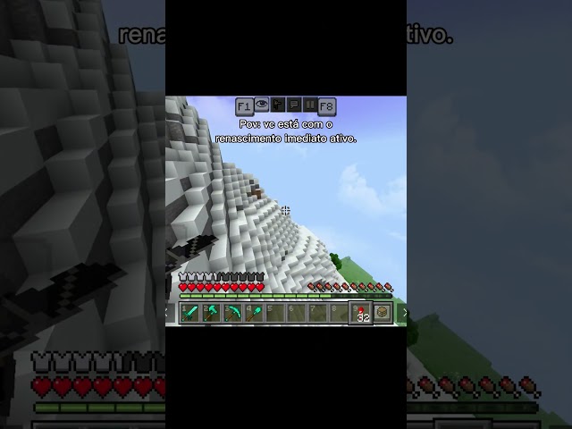 Até assusta as vezes #schorts #mineraftmeme #minecraft