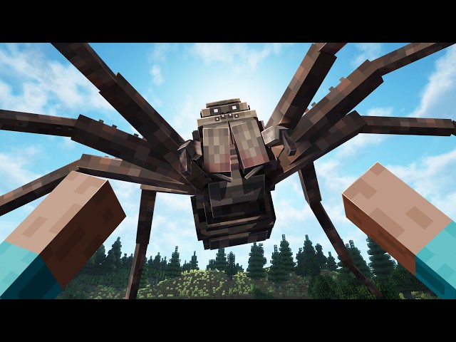 I Survived Giant Spiders in VR Minecraft...