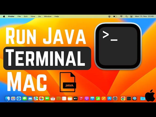How to Run Java Program in Terminal in Mac / MacOS