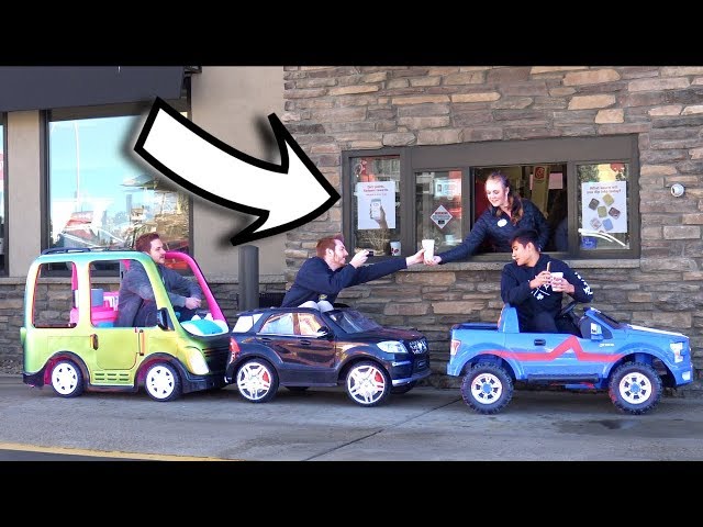 TOY CARS IN THE DRIVE THRU!