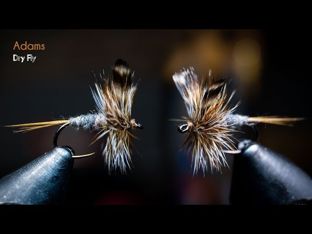 Adams Dry Fly - Most popular dry fly ever created! - McFly Angler Fly Tying Tutorials