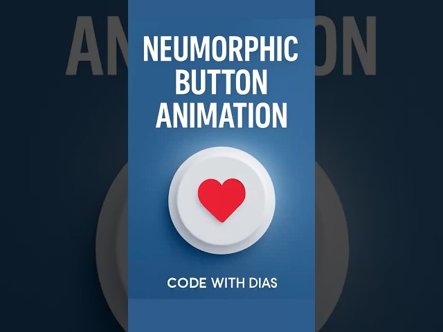 Neumorphic Button Animation in Flutter 🔥 Smooth UI Design Demo #flutter #coding #tutorial  #shorts