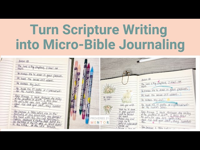 5 Ways to Go Deeper With Scripture Writing | Psalm 23 Bible Study #biblenotes #faithjournaling