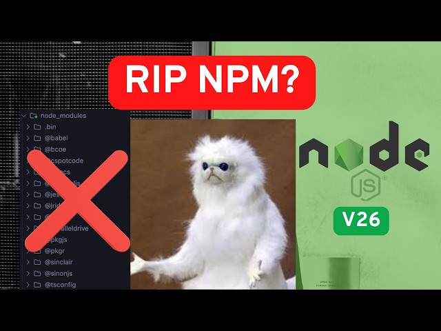 Node.js 26 New Features — 5 npm Packages You Can Delete Today