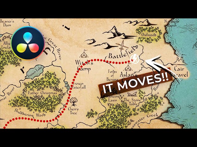 Easy TRAVEL MAP Effect in DaVinci Resolve | Animated Line Tutorial