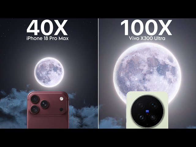 iPhone 18 Pro Max VS Vivo X300 Ultra Live Zoom Test Comparison