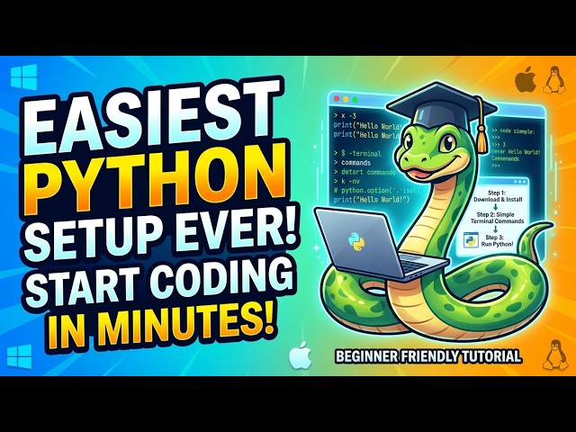 Easiest Python setup ever.                         #python #pythonprogramming #pythontutorial