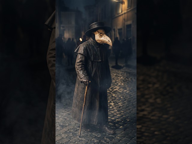 Why Plague Doctors Wore Creepy Bird Masks 😷 #PlagueDoctor #BlackDeath #HistoryExplained
